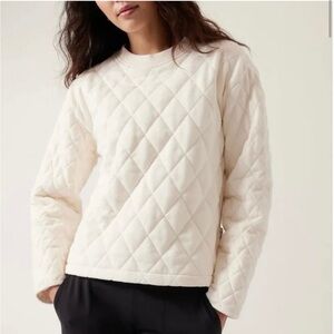 Athleta | Quilted Pullover Crewneck